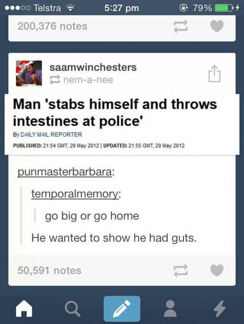 He Really Had Guts