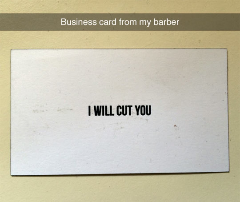 Awesome Barber Business Card