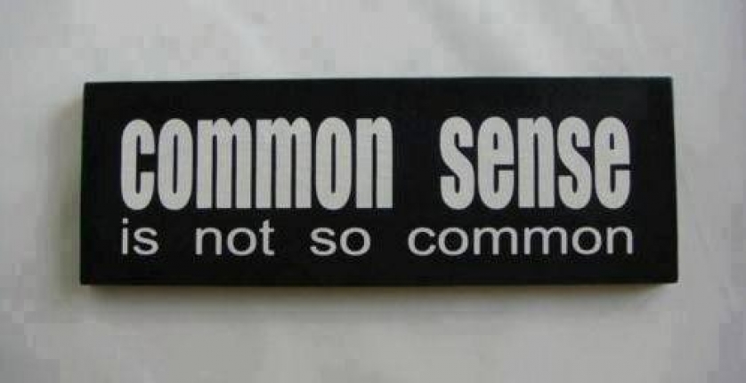                          Common sense                      