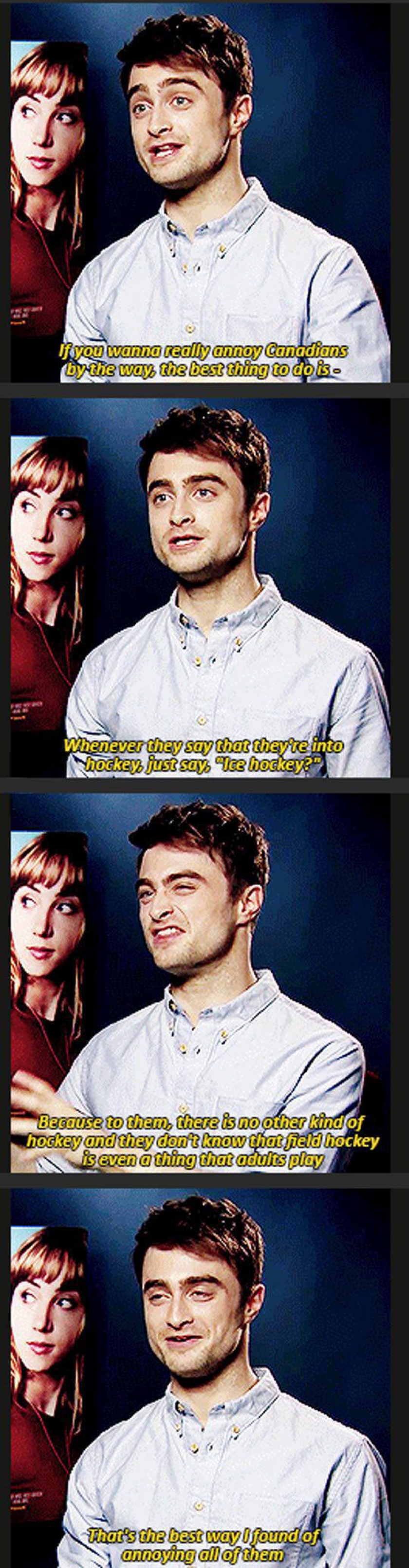 How To Annoy Canadians By Daniel Radcliffe