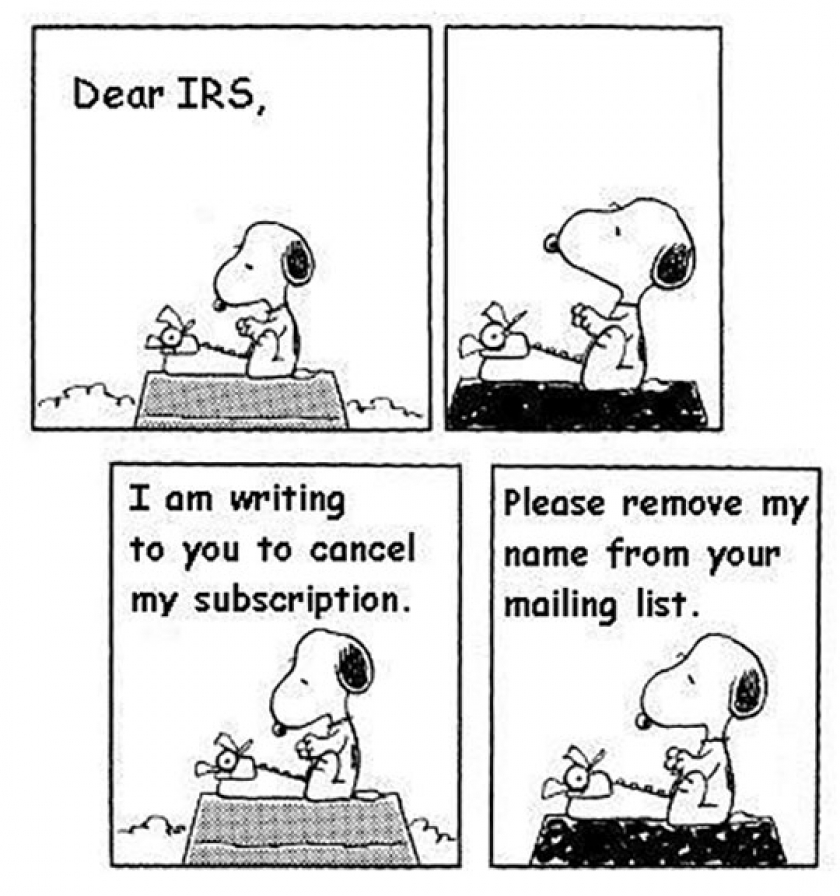 Letter To The IRS