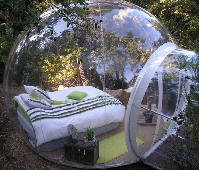 Would You Sleep In This Bubble Bed Surrounded By Nature?