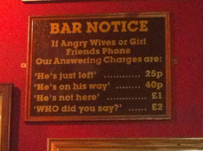 Important Bar Notice