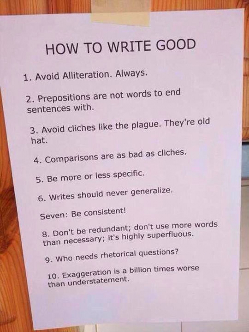 Here’s How To Write Good