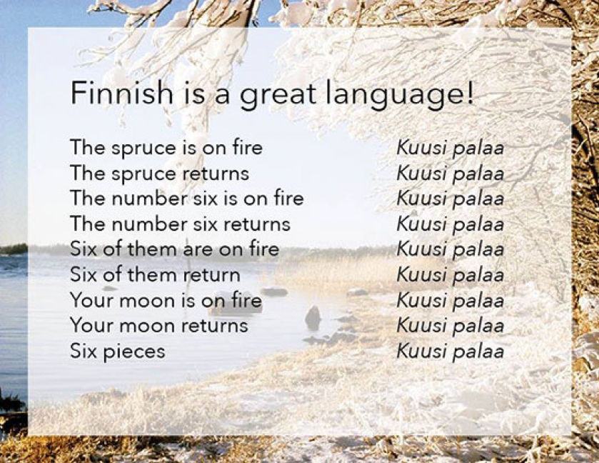 Finnish Is Probably The Best Language