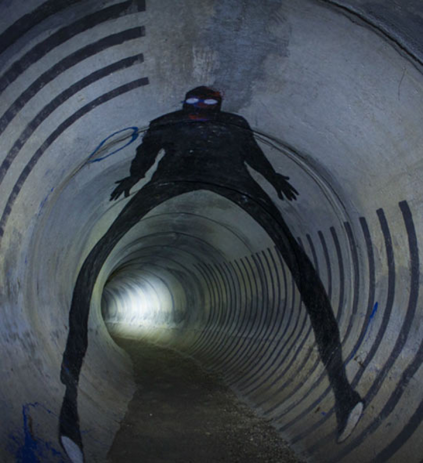 Graffiti Found In A Tunnel