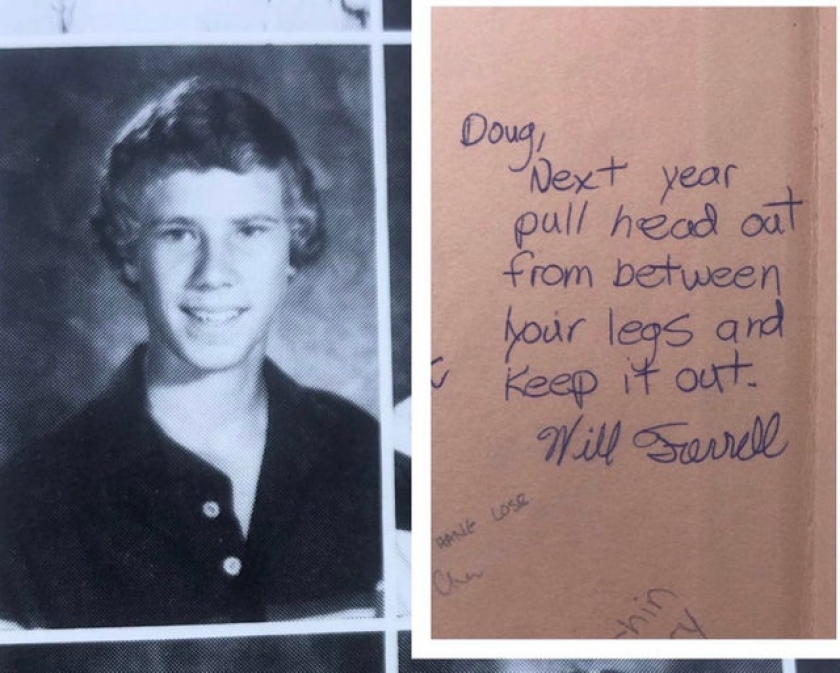 The photo of Will Ferrell to go with my last post since it was requested! (Will Ferrell's advice to my father in junior high yearbook)