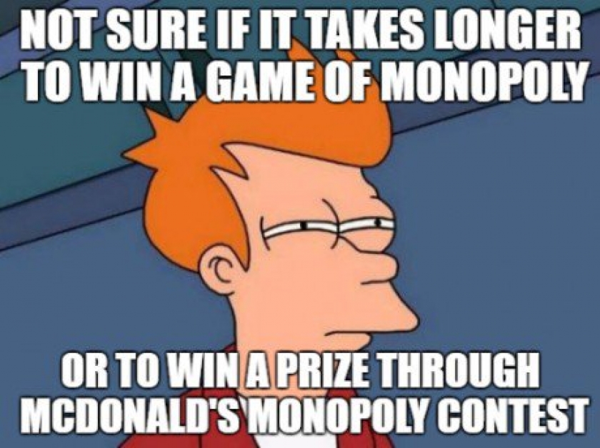 Same goes for the Jewel Osco Monopoly game