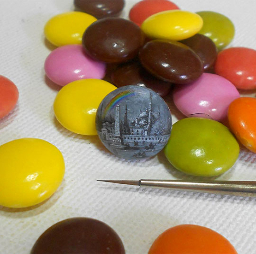 Painting On An M&M