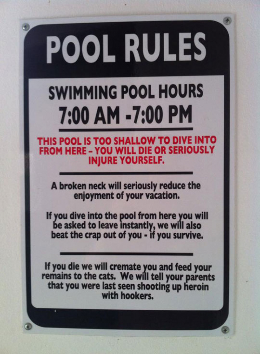 Interesting Pool Rules