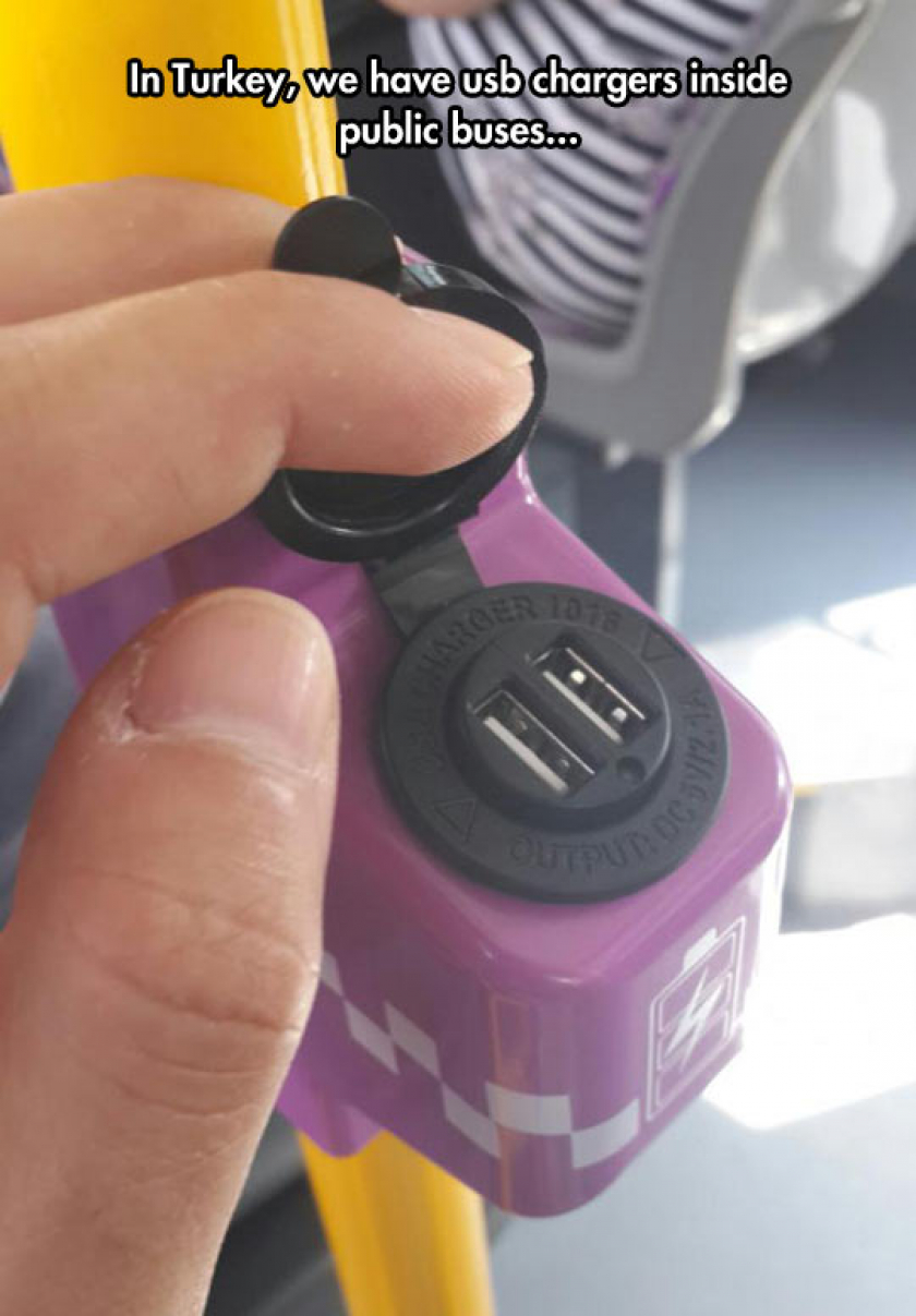 USB Chargers On Buses