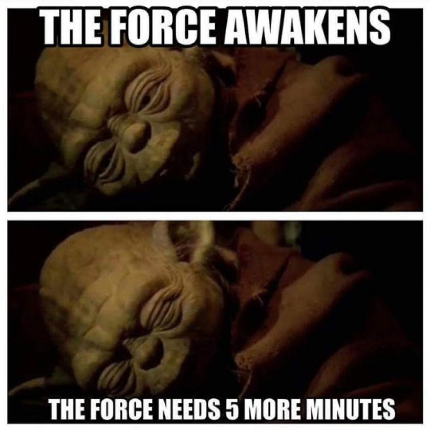 5 More Minutes The Force Needs