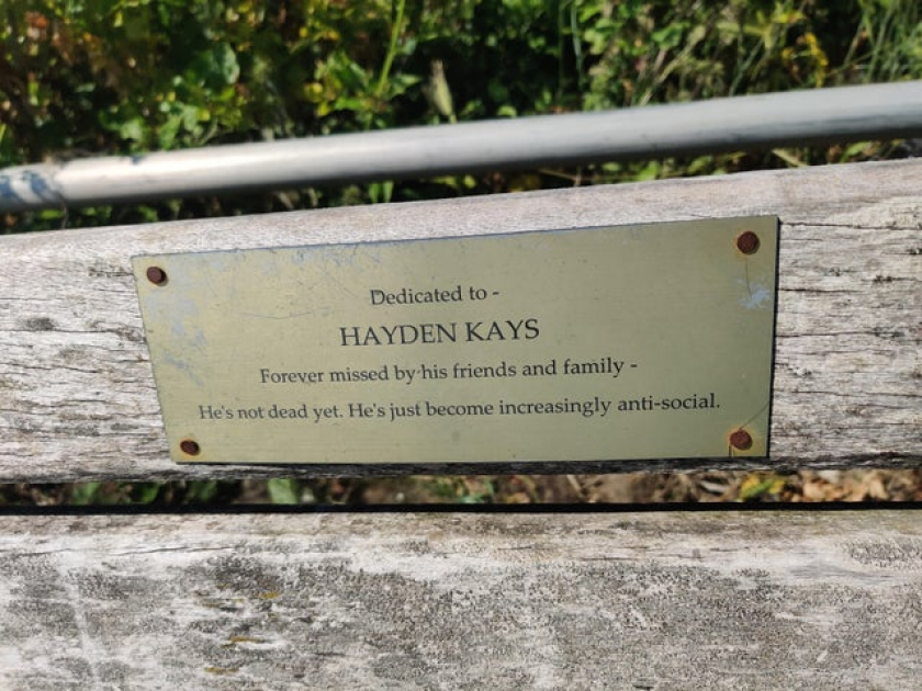 Found this on a bench in Margate UK this weekend.