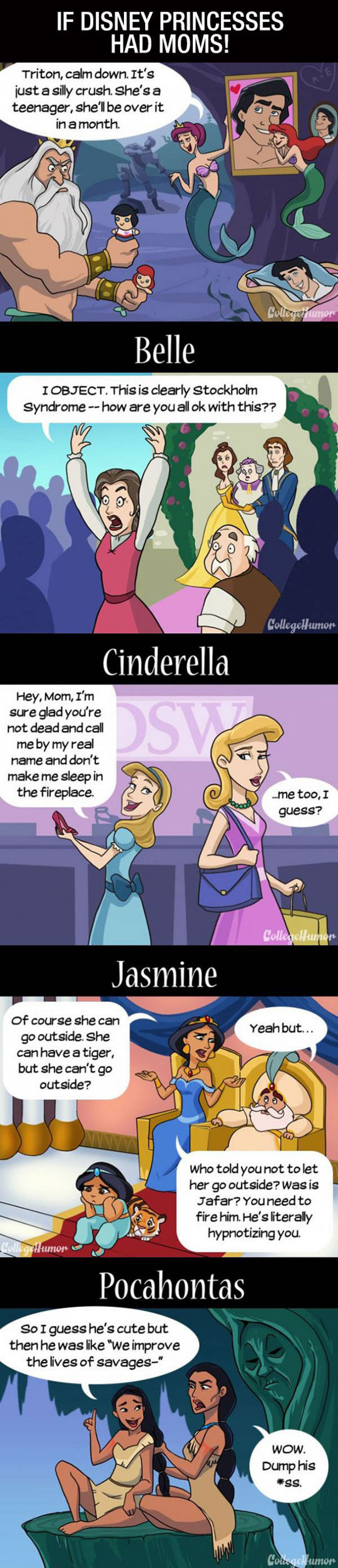 If Disney Princesses Had Moms