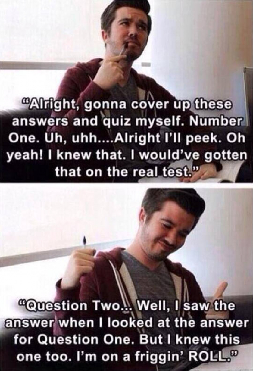 Every Time I Try To Study For A Test