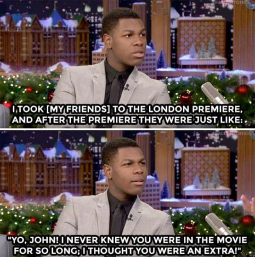 That’s How Friends Keep You Grounded, John Boyega