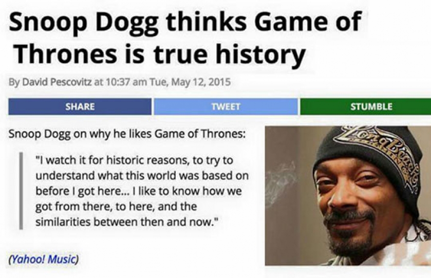 Oh, Snoop Dog…