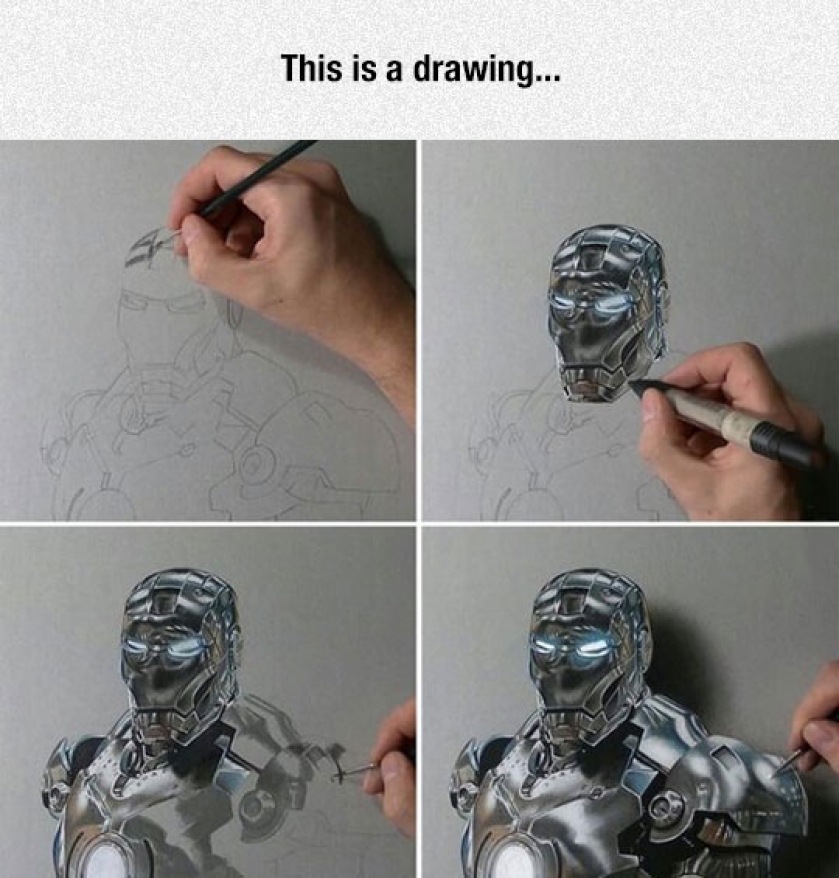 Iron-Man Ultra Realistic Drawing