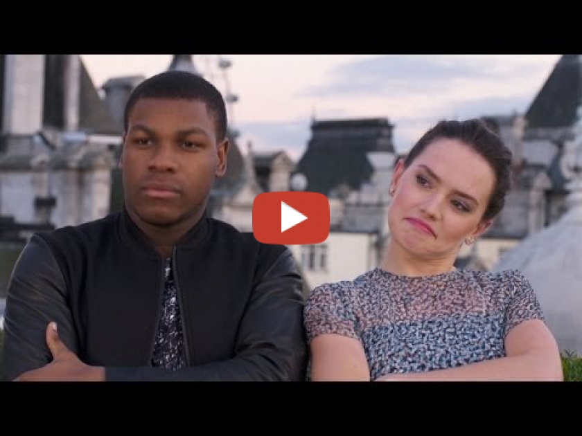 Watch Daisy Ridley and John Boyega Rap About 'Star Wars: The Force Awakens'