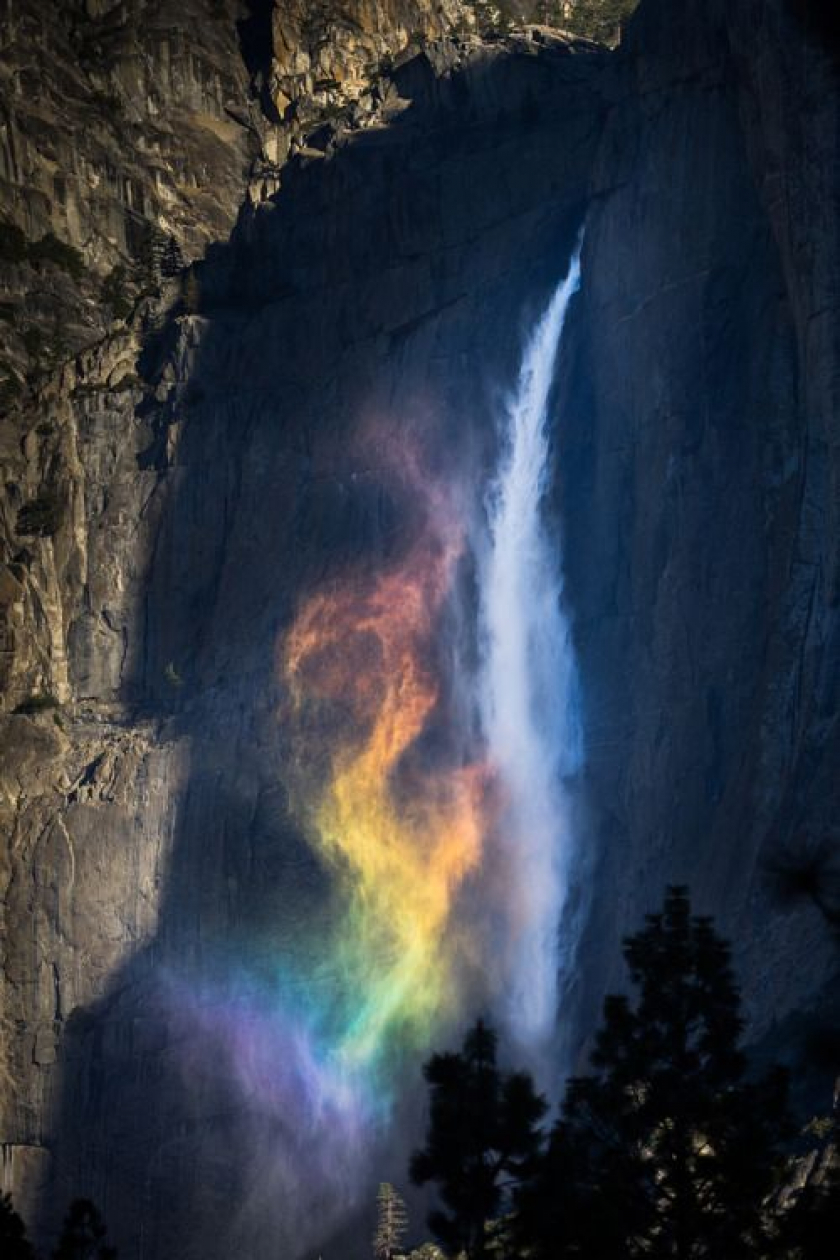 Rainbow Waterfall at Yosemite National Park