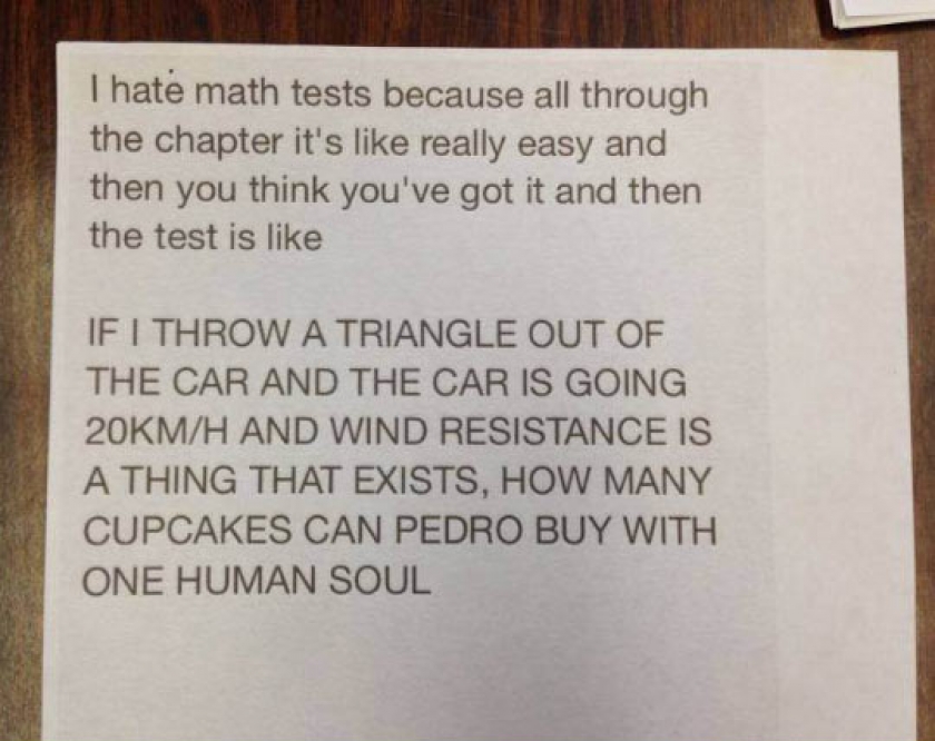 Math Tests In A Nutshell