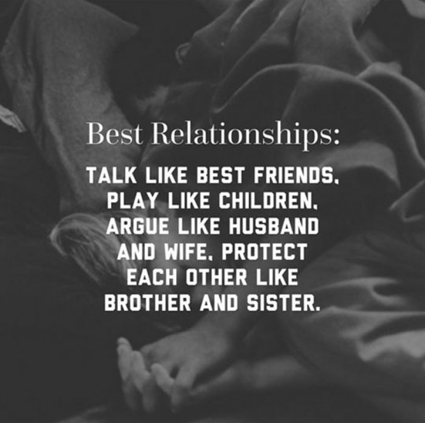 The Best Relationships Are Like…