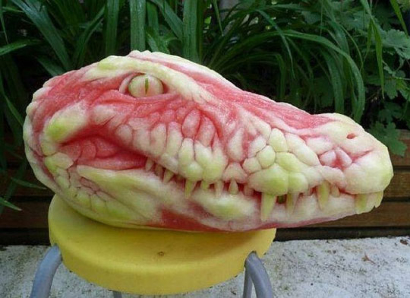 Carved Out Of A Watermelon