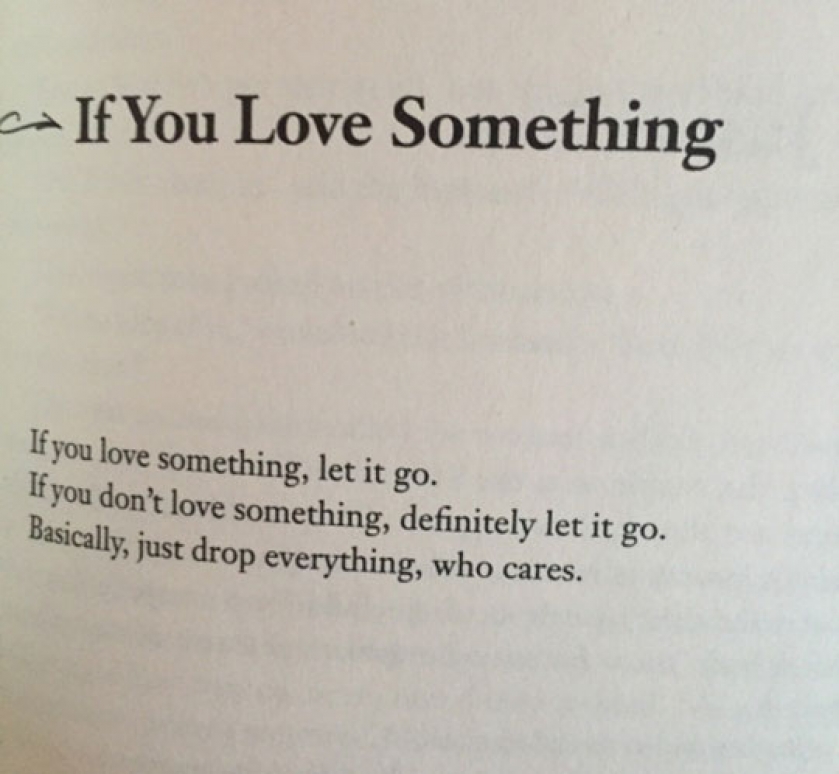 If You Love Something, Read This