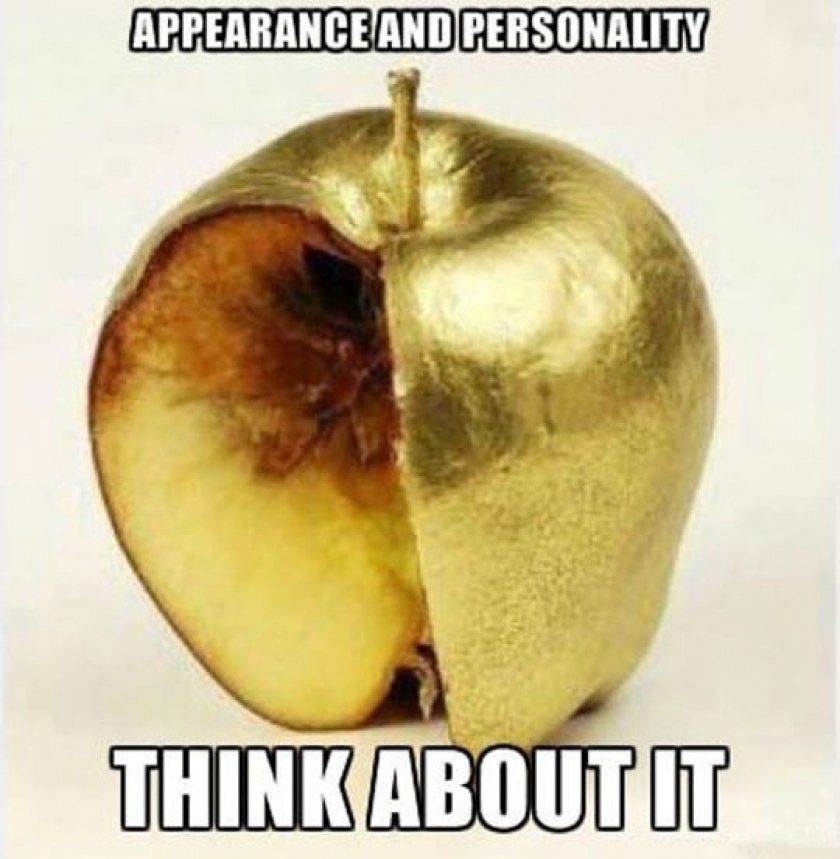 Some People Are Just Like This Apple