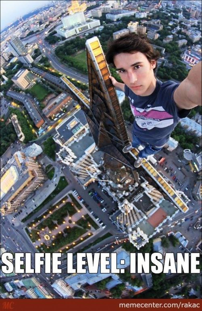                          Are you brave enough to top this selfie                      