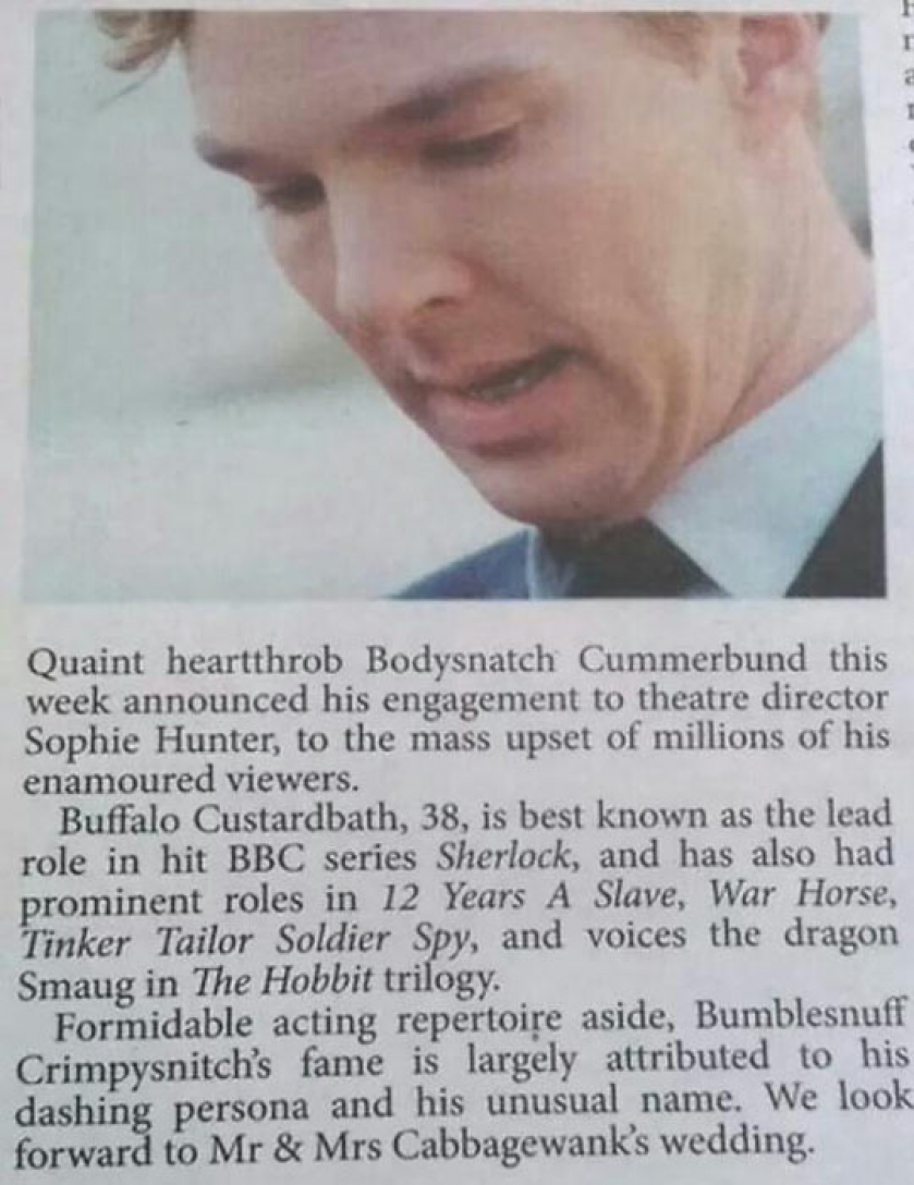Congrats To Benedict Cantpronounce
