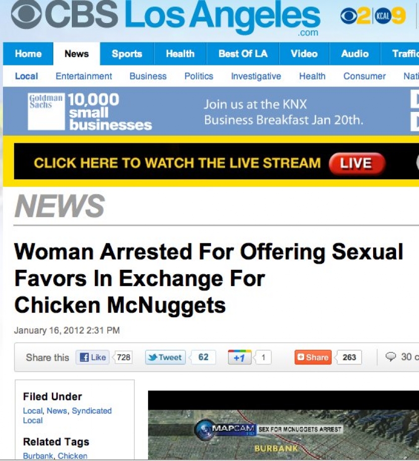                          Woman Arrested!                      
