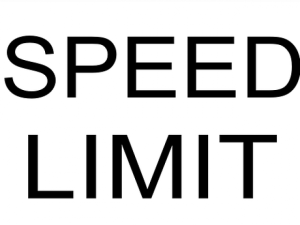 The speed limit is...