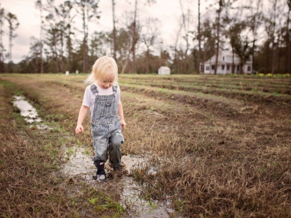 Uh oh, your grand kids are playing in the mud. What do you do?