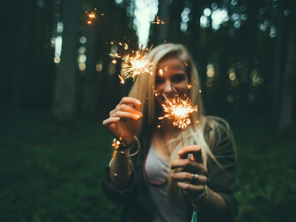 Sparklers on the 4th of July are...