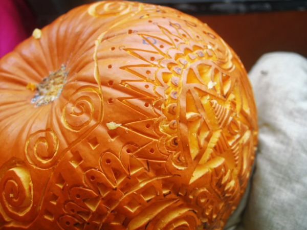 When do you start planning your Halloween pumpkin carving design?