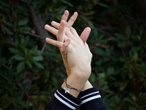 You're walking down the street when you notice a gold bracelet on the ground. What do you do with it?