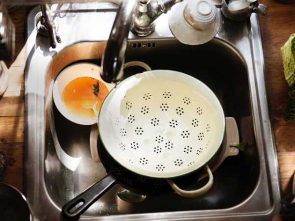 When it comes to dishes, you tend to wash them...