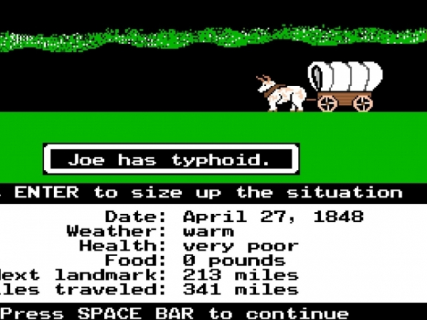 What did you die of on the game Oregon Trail?