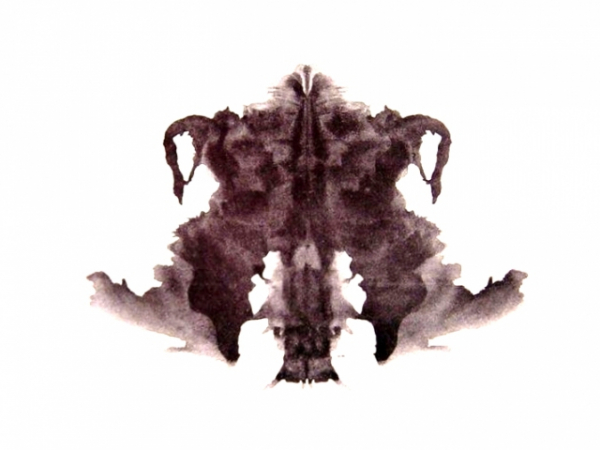 What word comes to mind when you see this inkblot?