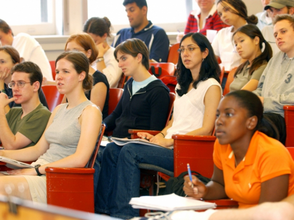 When in class, where do you normally sit?