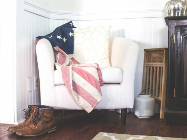 Do you have any items depicting the American Flag in your home décor?