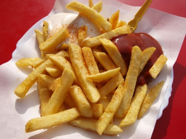 When you eat fries, where do you put your ketchup?