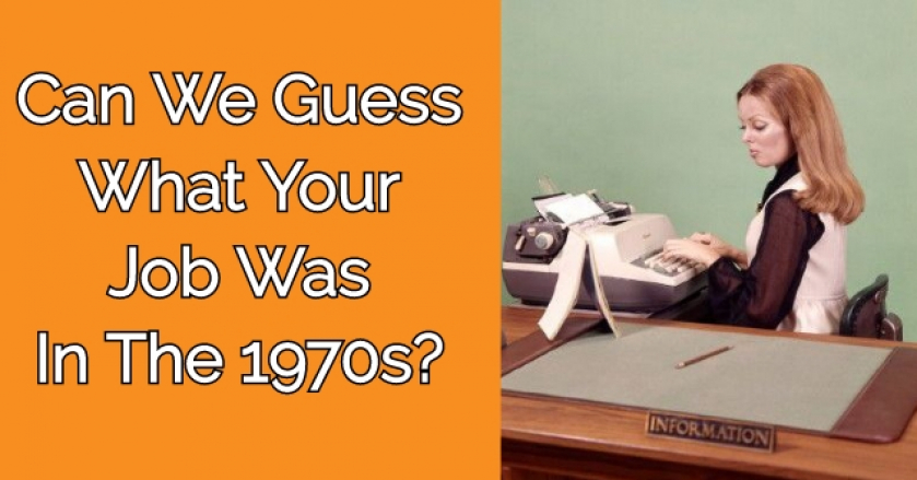 Can We Guess What Your Job Was In The 1970s?