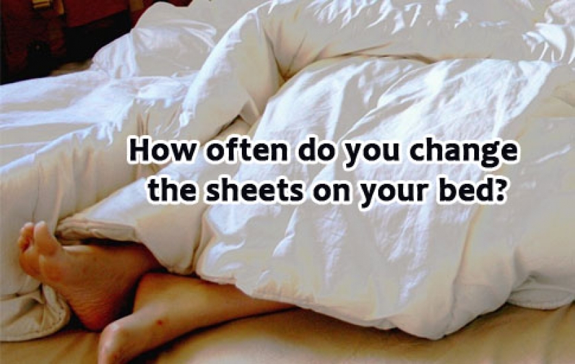 How often do you change the sheets on your bed?