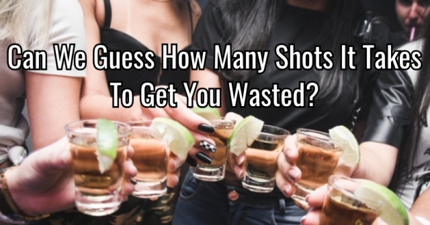 Can We Guess How Many Shots It Takes To Get You Wasted?