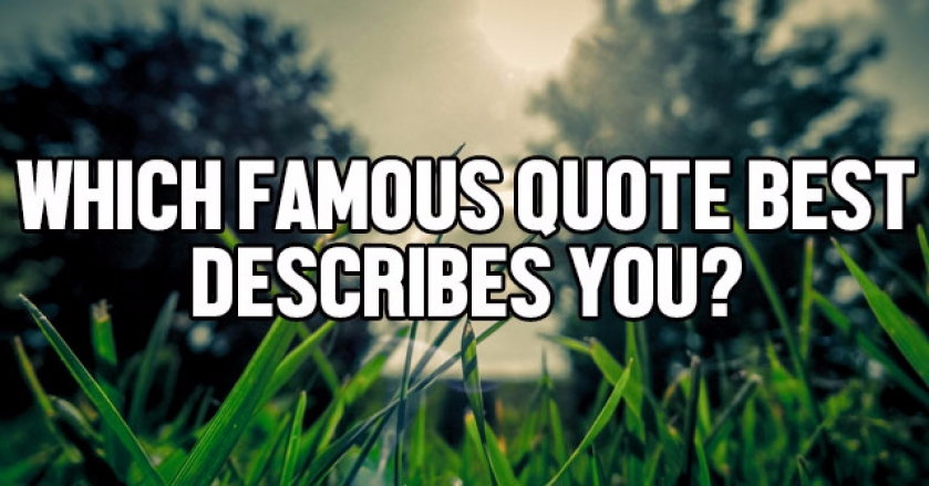 Which Famous Quote Best Describes You?