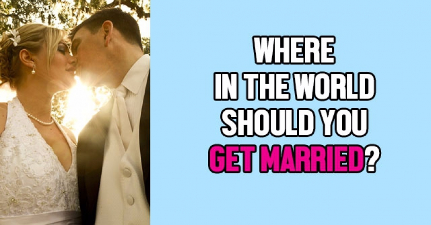 Where In The World Should You Get Married?