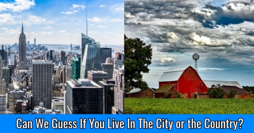 Can We Guess If You Live In The City or the Country?