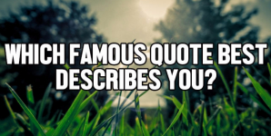 Which Famous Quote Best Describes You?